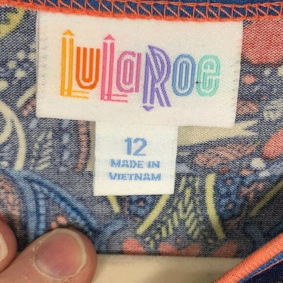 LULAROE Gracie Floral & Striped Tunic Top - NWT's - Picture 5 of 8